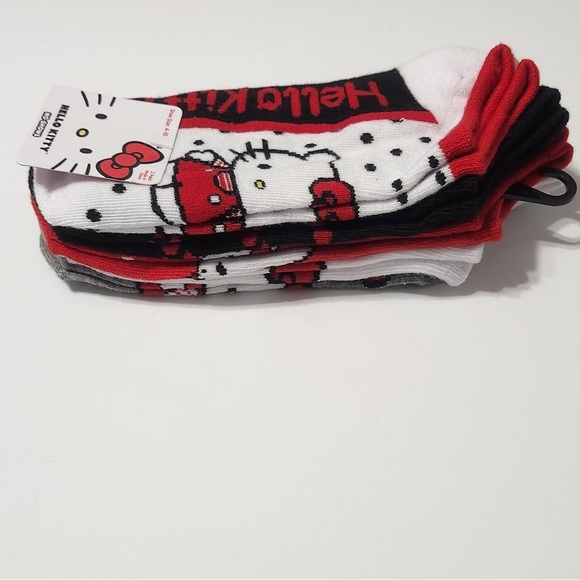 Hello Kitty 5 pack Ladies Ankle Socks - Picture 6 of 6